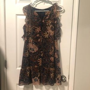 madewell sea ruffle floral dress
